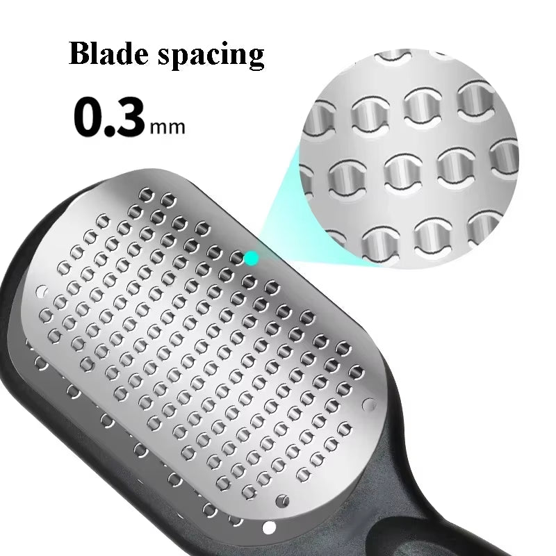 SilkyStep Pro – Double-Sided Stainless Steel Foot File for Callus &amp; Dead Skin Removal