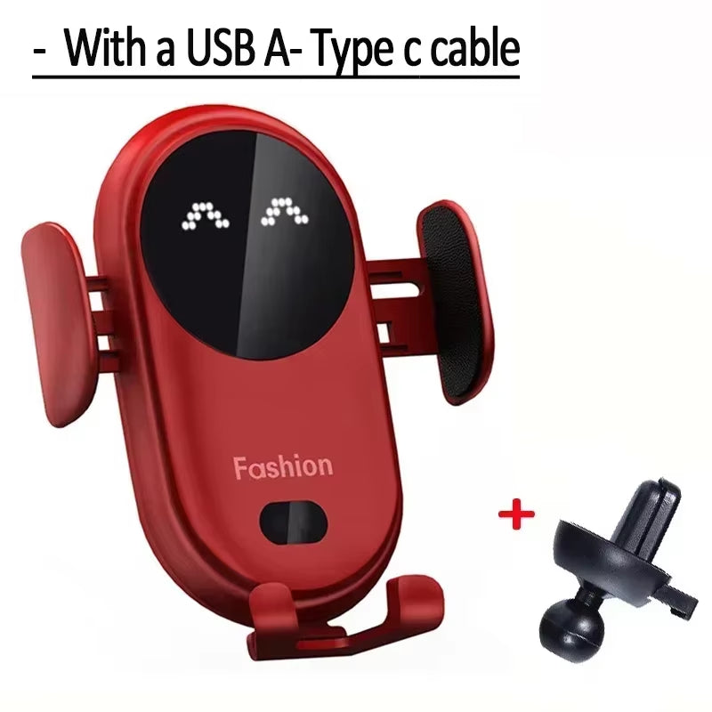 AutoGrip Wireless Car Charger – Infrared Sensor Mount &amp; Fast Charging Stand for iPhone &amp; Samsung