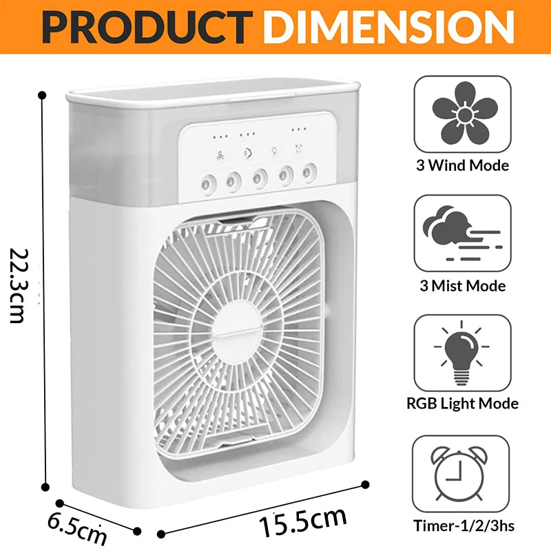BreezeLoop Pro – Bladeless Rechargeable Neck Fan with 3-Speed Cooling for Summer Comfort