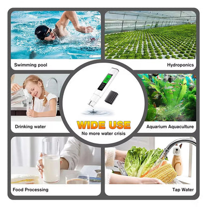 PureCheck 3-in-1 Digital TDS Water Tester – High Accuracy Water Quality Testing Kit for Drinking Water