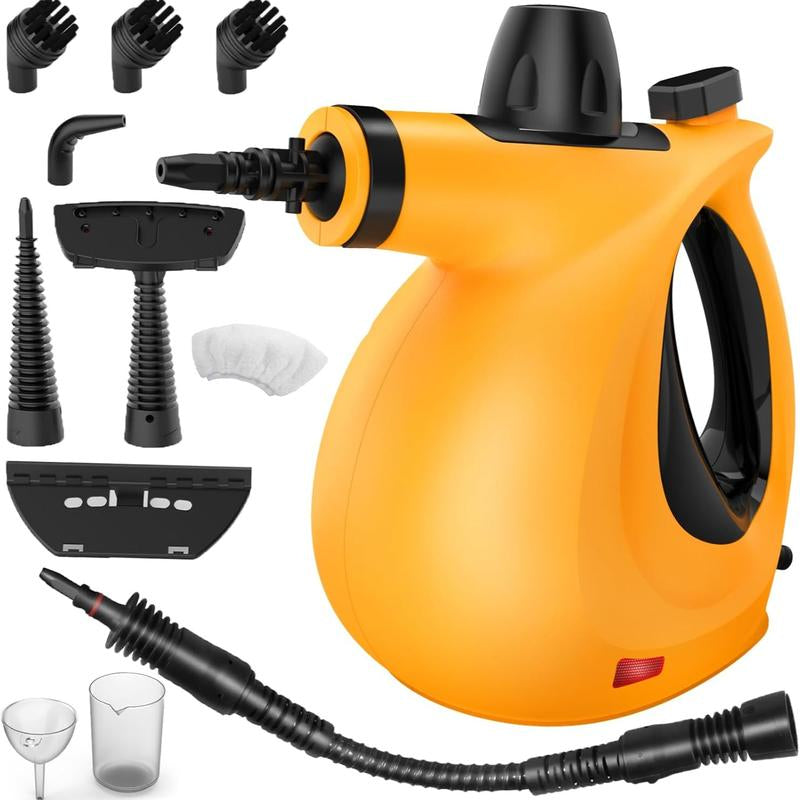 Pressurized Handheld Steam Cleaner &amp; Rechargeable Spin Scrubber